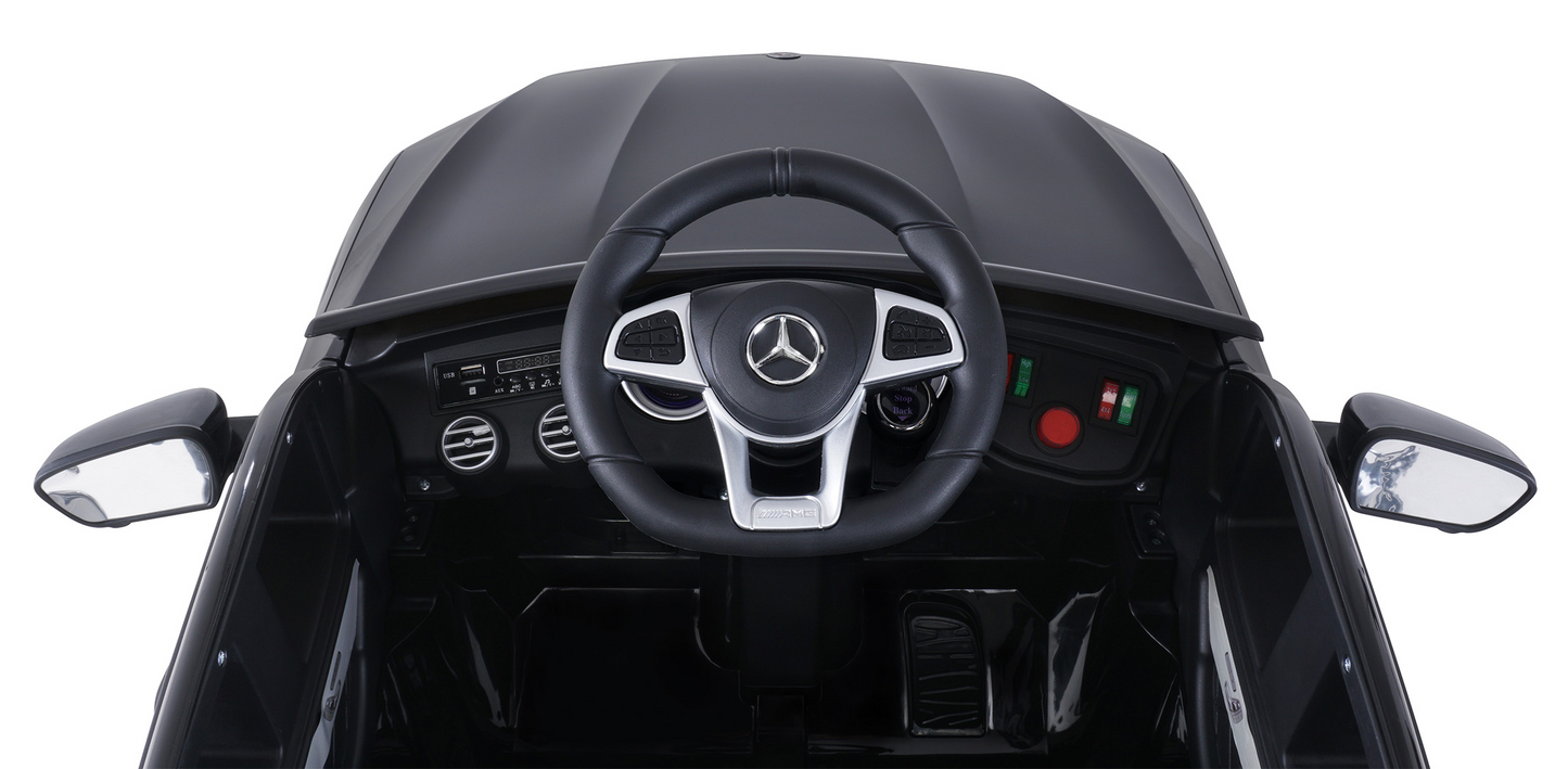 Kinder-Elektroauto Mercedes AMG GLC 63S Coupé, 4x4-Antrieb, Fernbedienung, 140 Watt, LED, EVA-Reifen