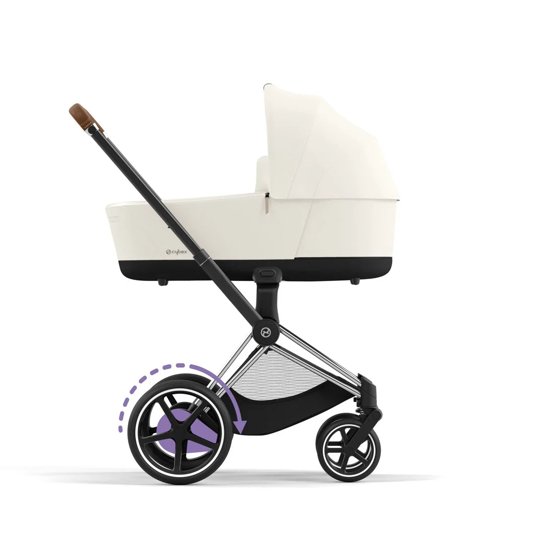 CYBEX e-PRIAM Set Gestell in Chrome Brown - Off White