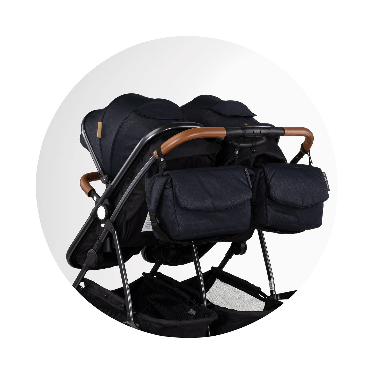 KINDERWAGEN FÜR ZWEI KINDER DUO SMART BLACK
