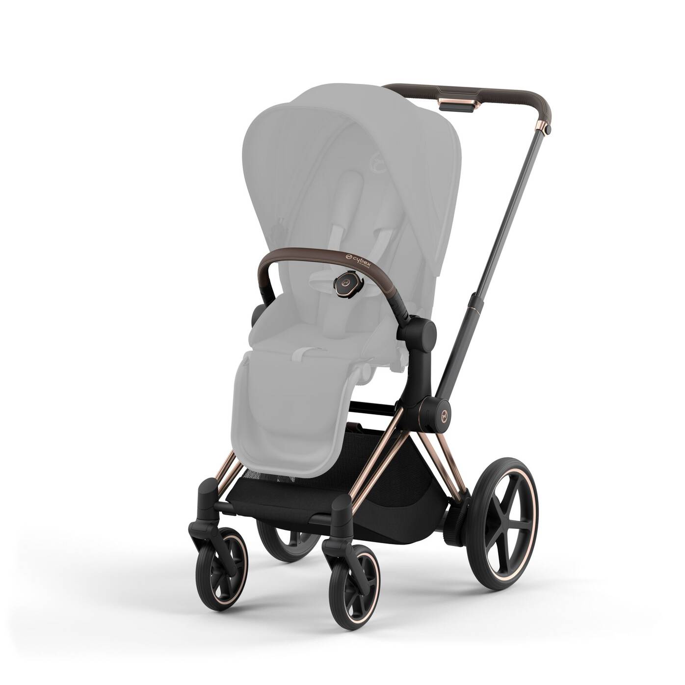 CYBEX e-PRIAM Set Gestell in Roségold - Sepia Black