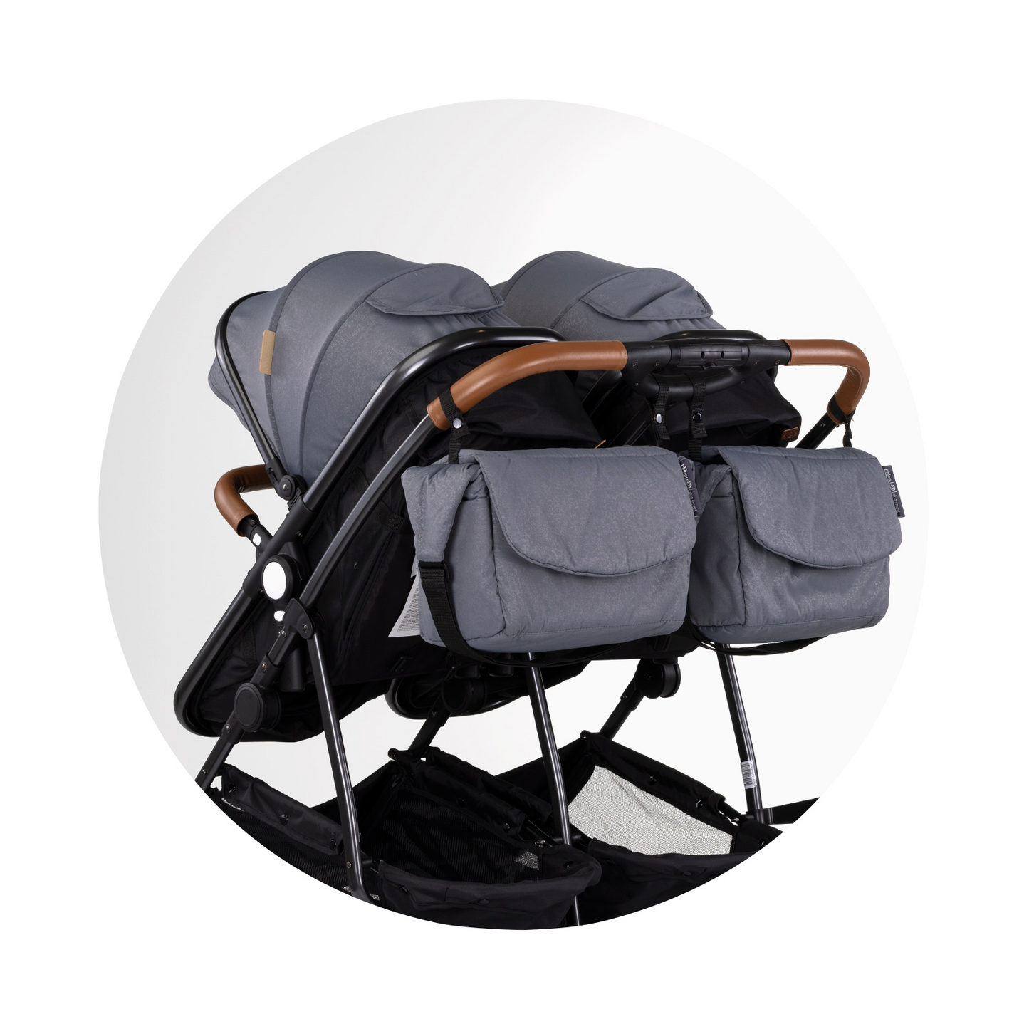 KINDERWAGEN FÜR ZWEI KINDER DUO SMART GREY