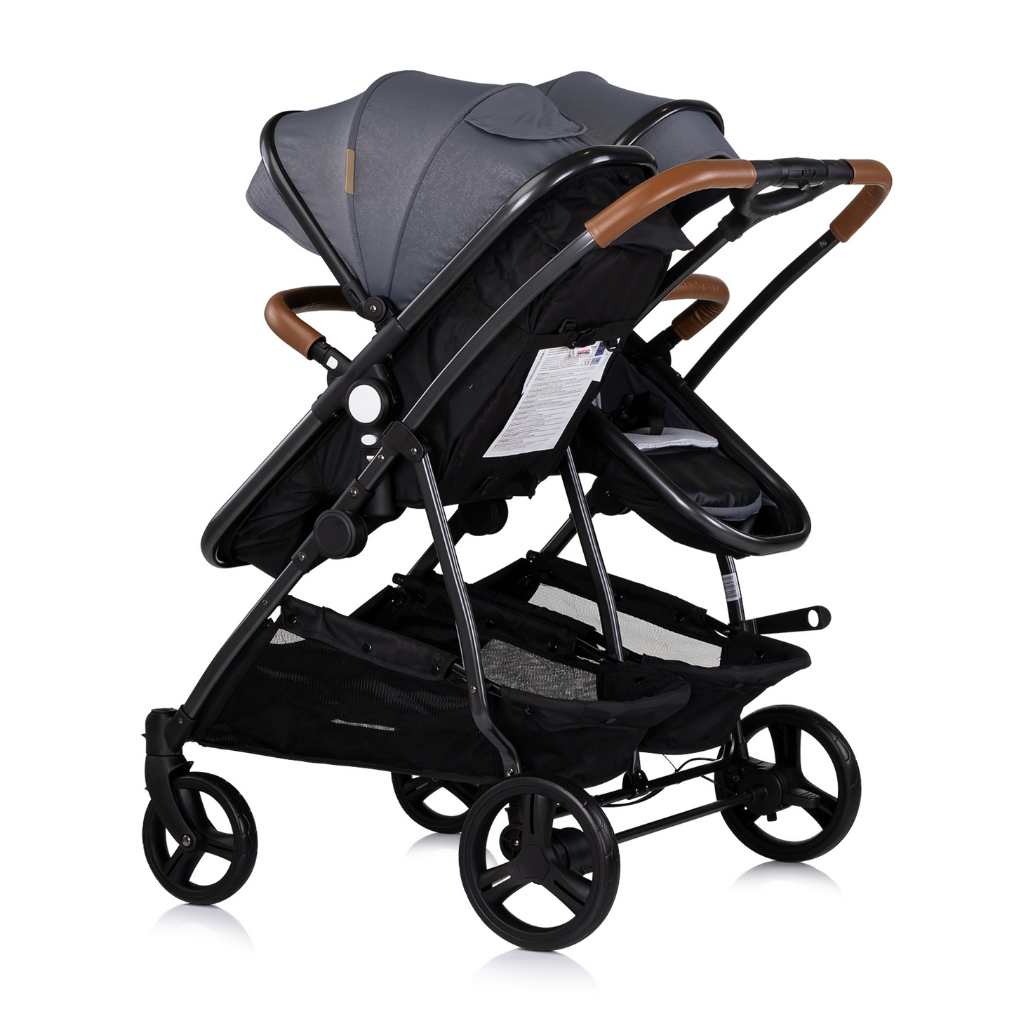 KINDERWAGEN FÜR ZWEI KINDER DUO SMART GREY