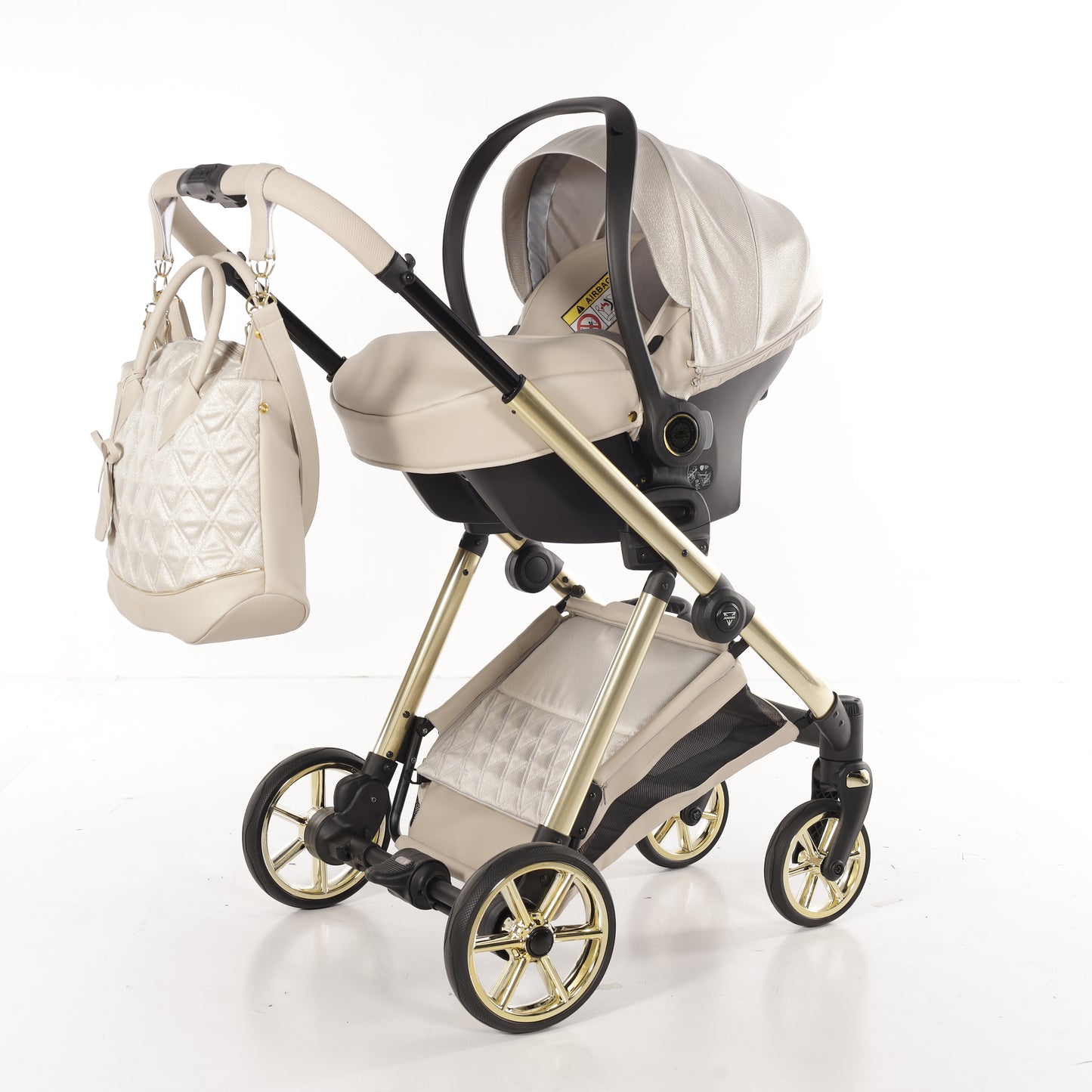 JUNAMA ELLEGANTE LAME - BEIGE / GOLD