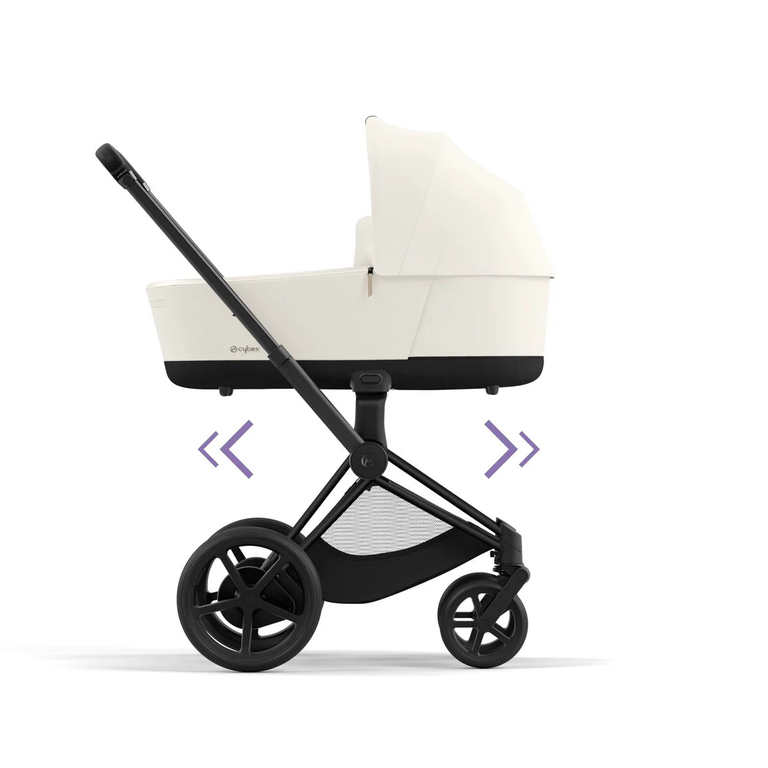 CYBEX e-PRIAM Set Gestell in Matt Black - Off White