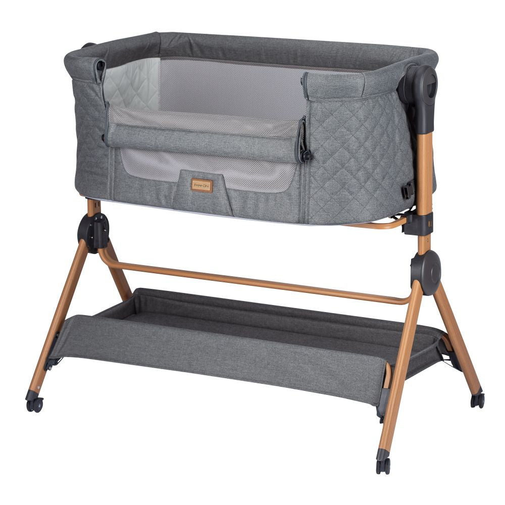 FreeON 2-in-1 Beistellbett und Hochstuhl Nest & Feed, grau