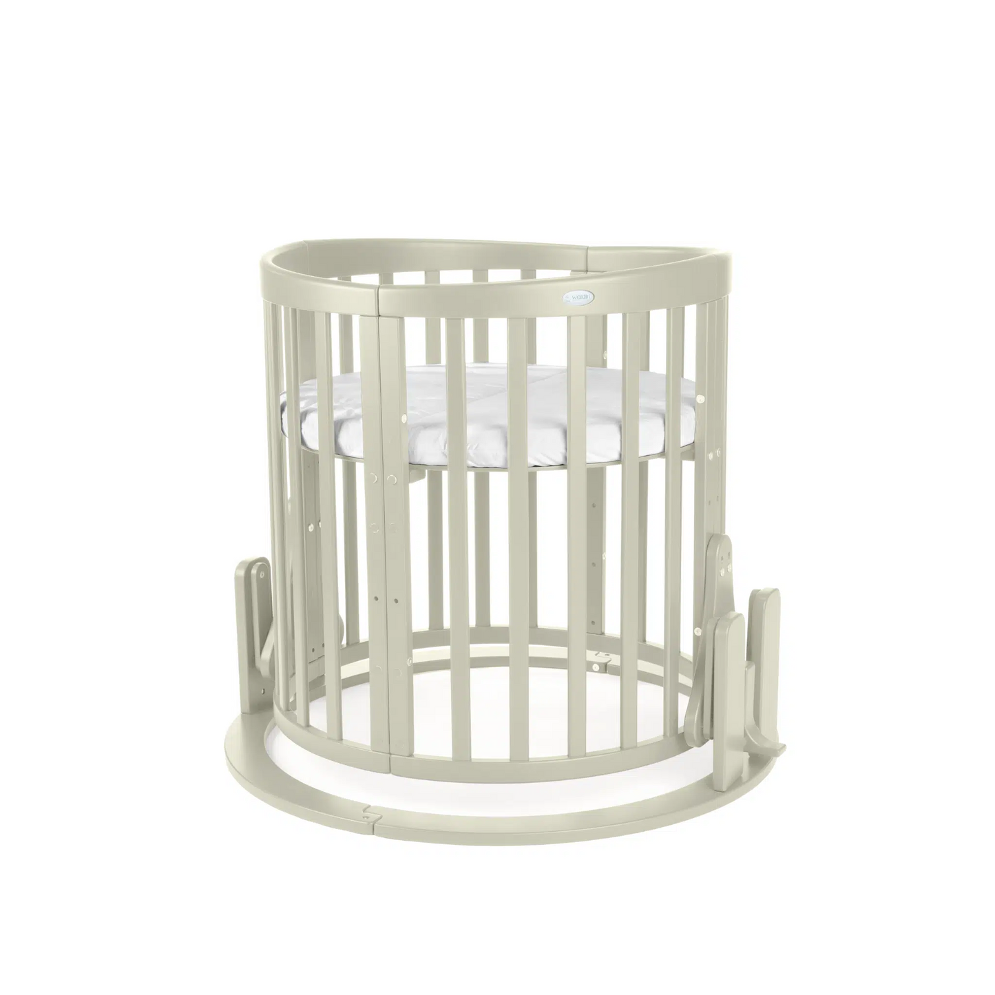 Wiegenaufsatz für 7-in-Babybett OVAL Olivgrün