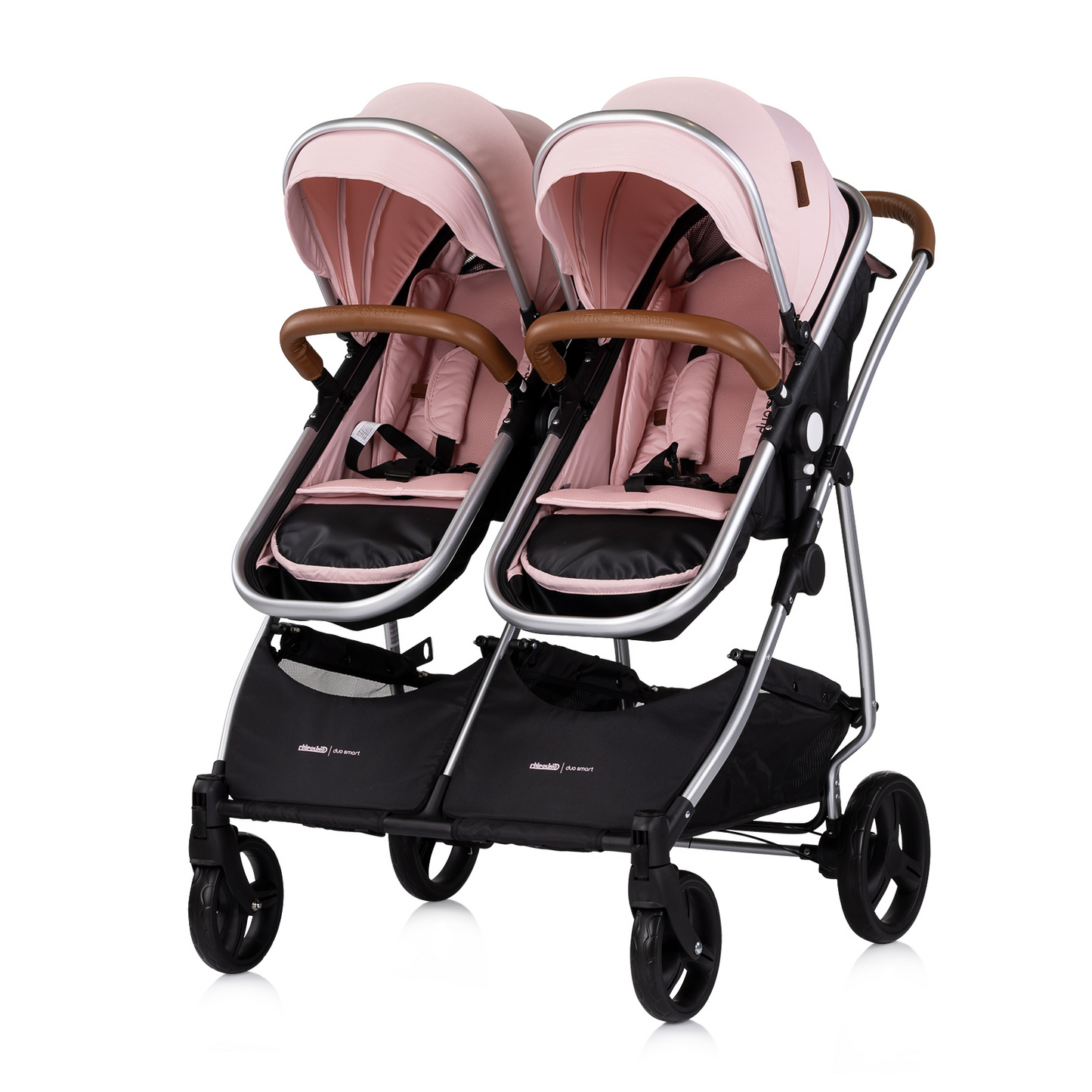 KINDERWAGEN FÜR ZWEI KINDER DUO SMART PINK