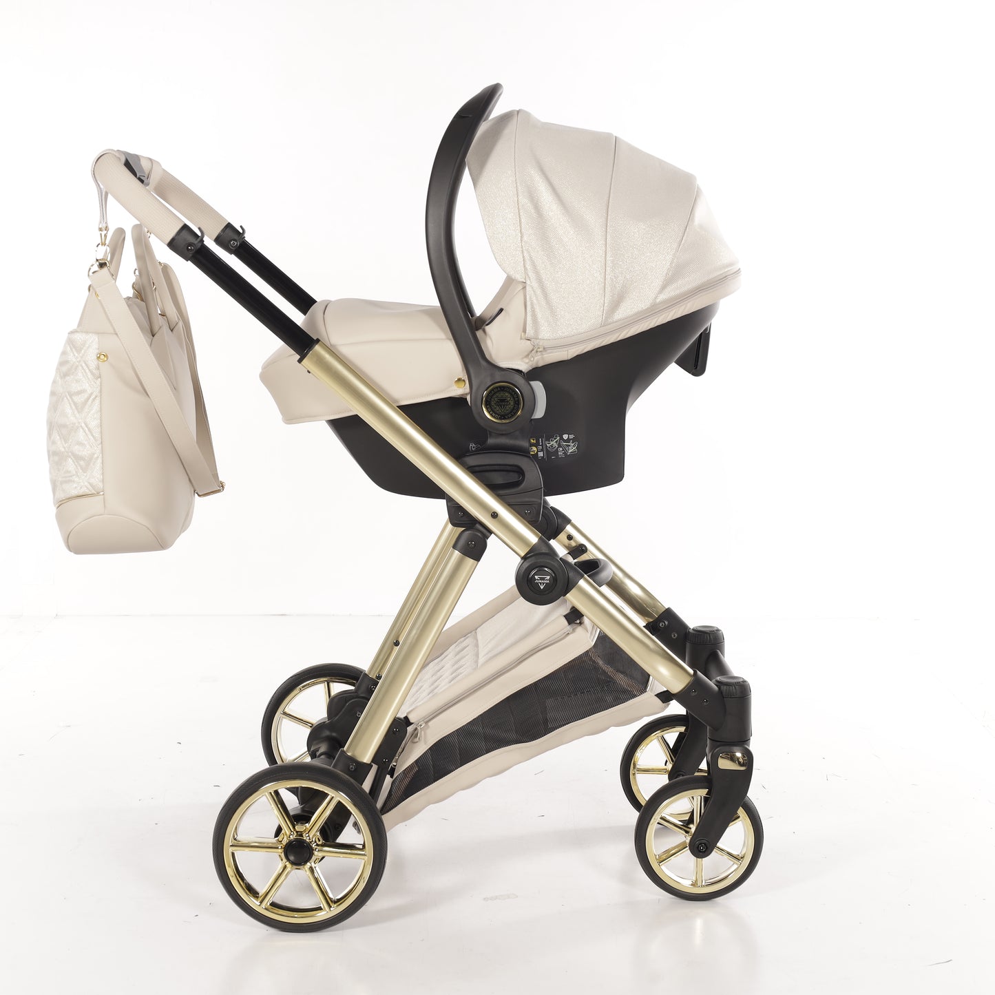 JUNAMA ELLEGANTE LAME - BEIGE / GOLD