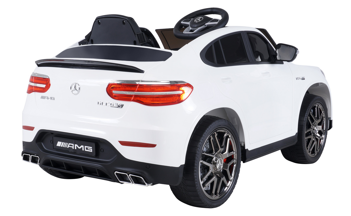 Kinder-Elektroauto Mercedes AMG GLC 63S Coupé, 4x4-Antrieb, Fernbedienung, 140 Watt, LED, EVA-Reifen
