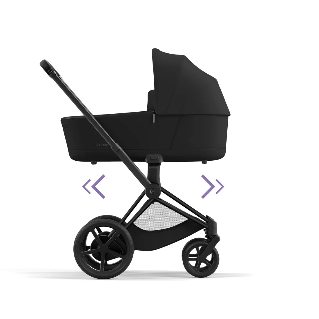 CYBEX e-PRIAM Set Gestell in Matt Black - Sepia Black