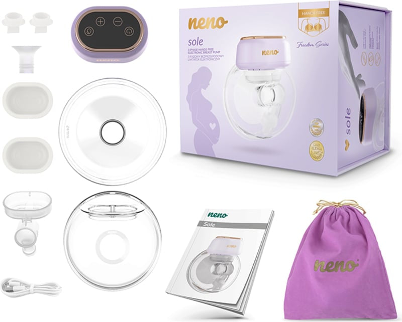 Neno Sole – 3-phasige elektronische Freisprech-Milchpumpe