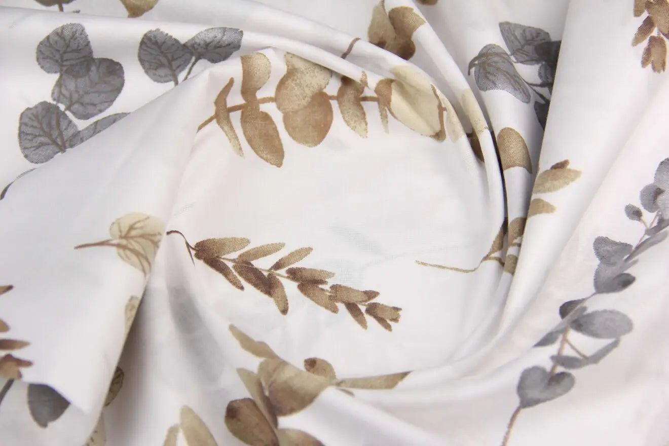 Baumwolllaken „Grau-beige Zweige“ (60x72 cm)