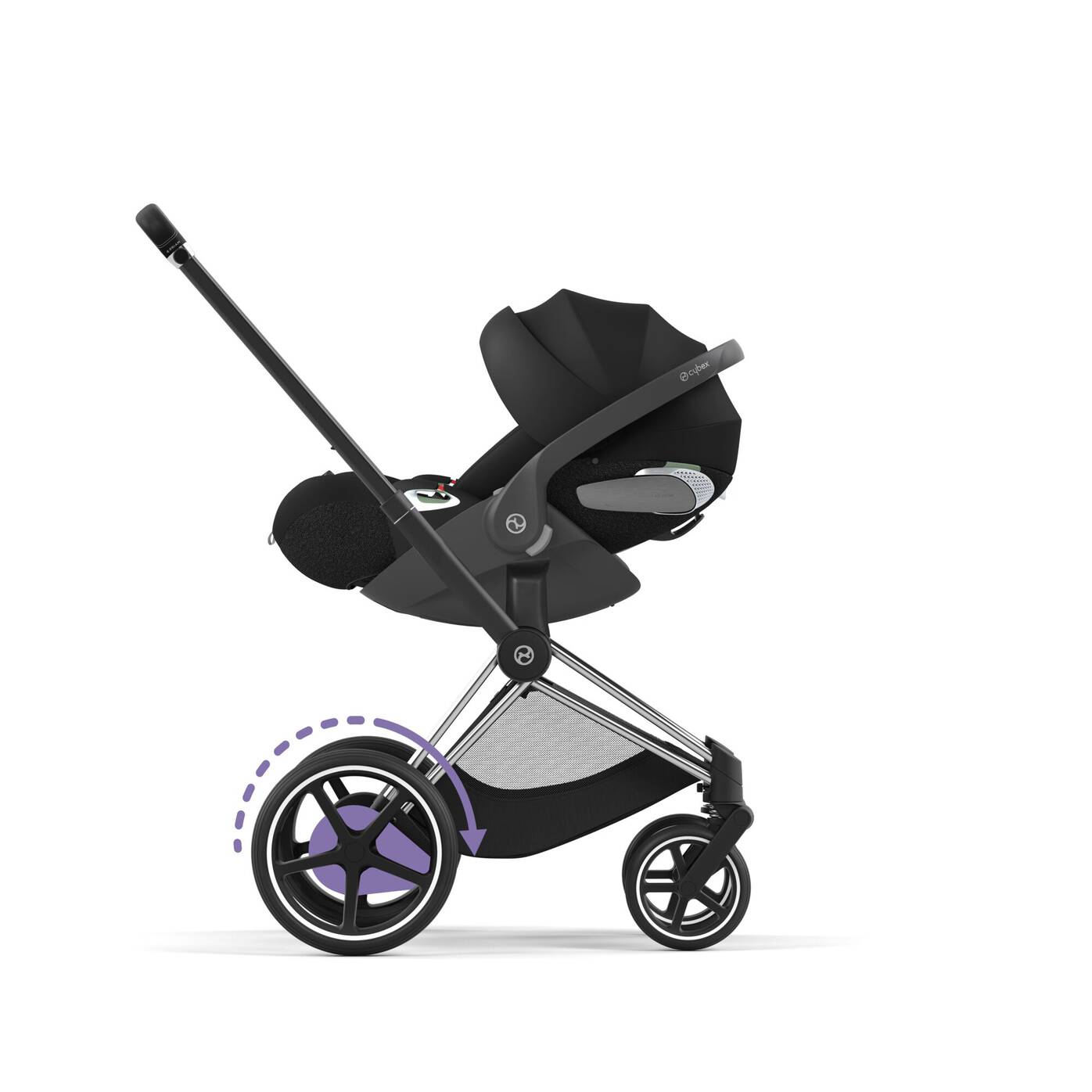 CYBEX - e-Priam Rahmen - Chrome with Black Details