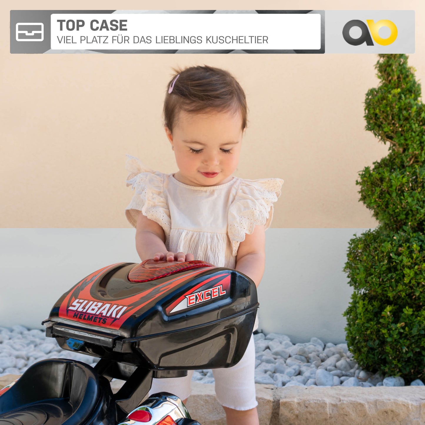 Kindermotorrad C051, Kinder-Elektro-Motorrad mit 12-Watt-Motor, LED-Scheinwerfer, 2-Gang-Getriebe