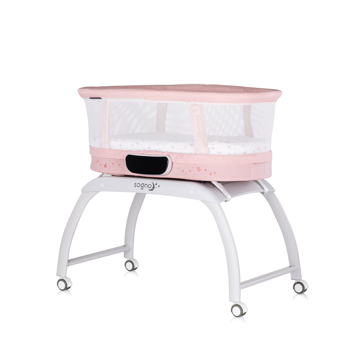 ELEKTRISCHES KINDERBETT/WIEGE MIT LED-DISPLAY „SOGNO“ PINK