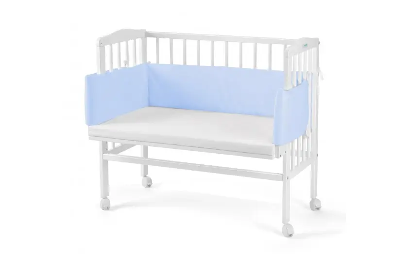 Beistellbett 2in1 mit Bezug WEIß