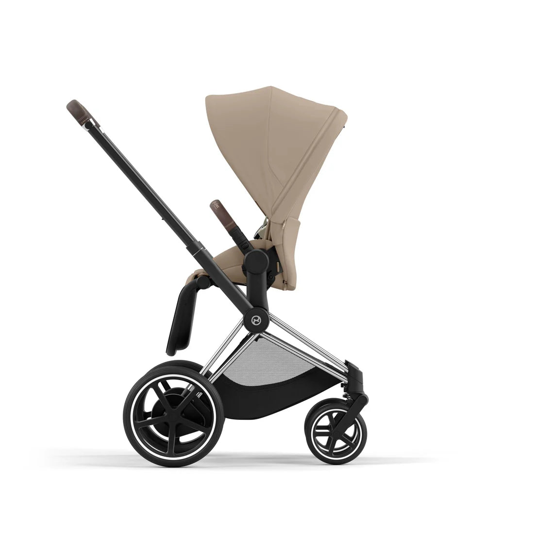 CYBEX e-PRIAM Set Gestell in Chrome Brown - Cozy Beige