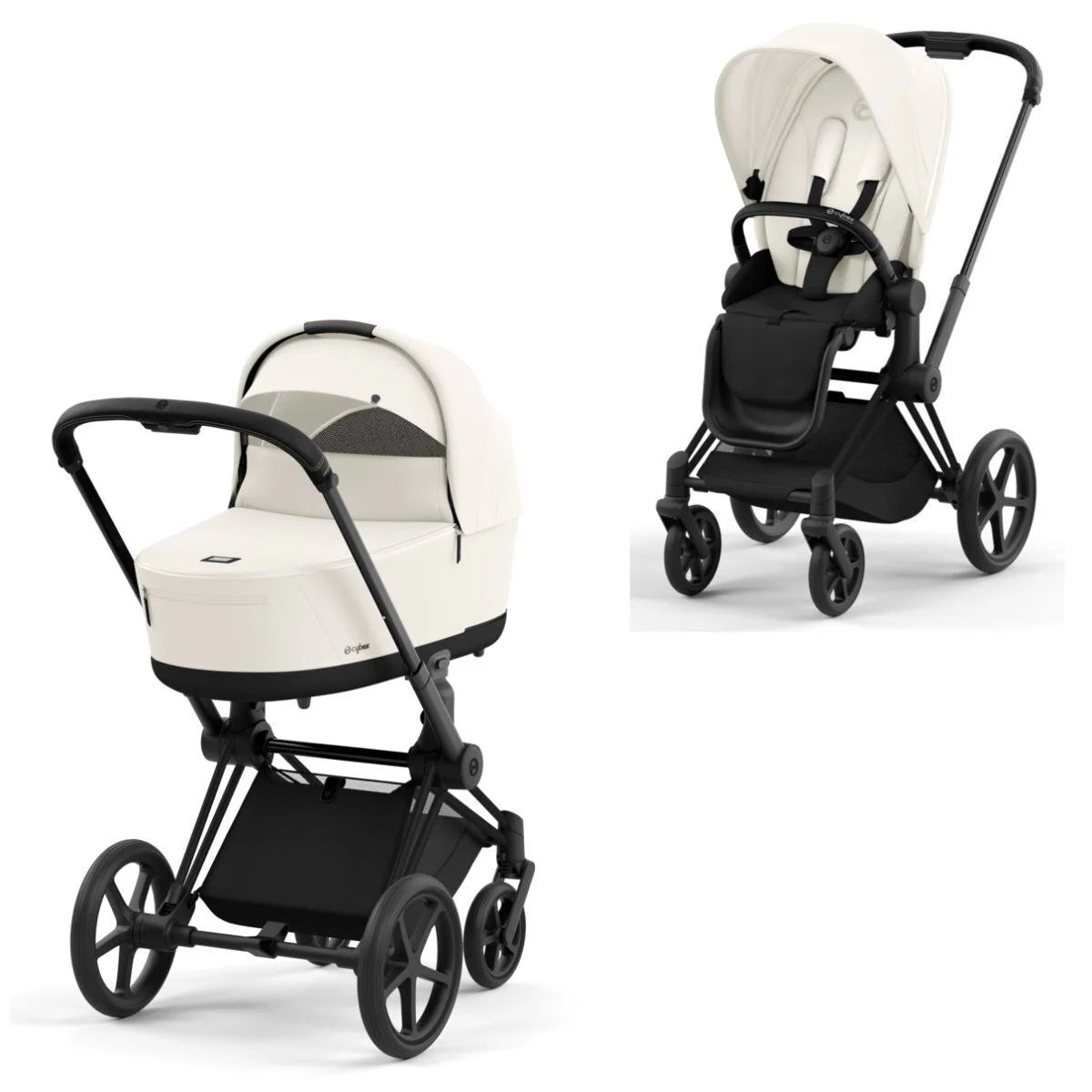 CYBEX PRIAM Set Gestell in Matt Black - Off White