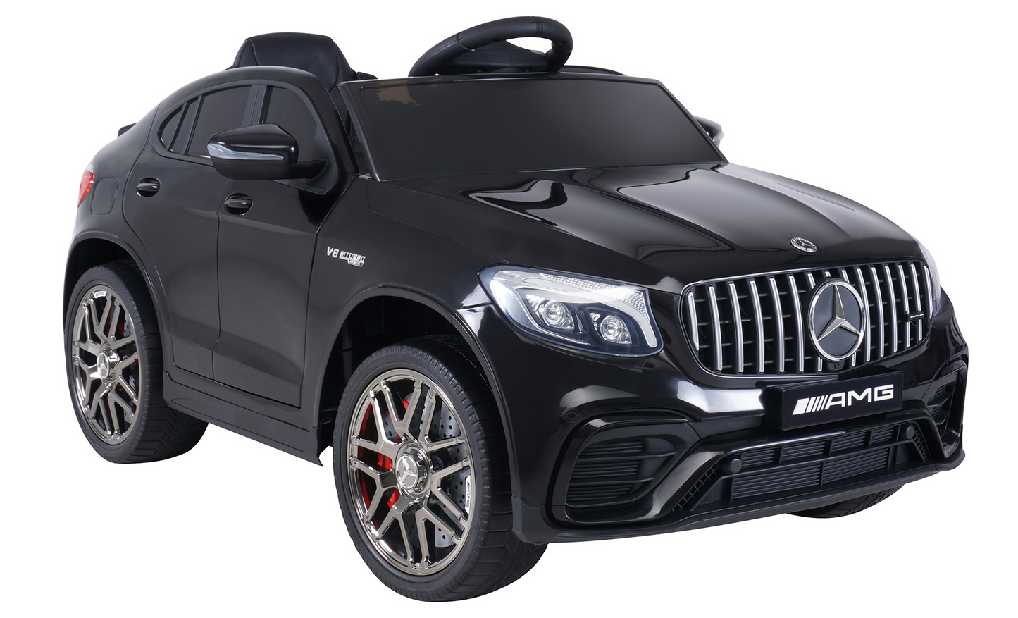 Kinder-Elektroauto Mercedes AMG GLC 63S Coupé, 4x4-Antrieb, Fernbedienung, 140 Watt, LED, EVA-Reifen