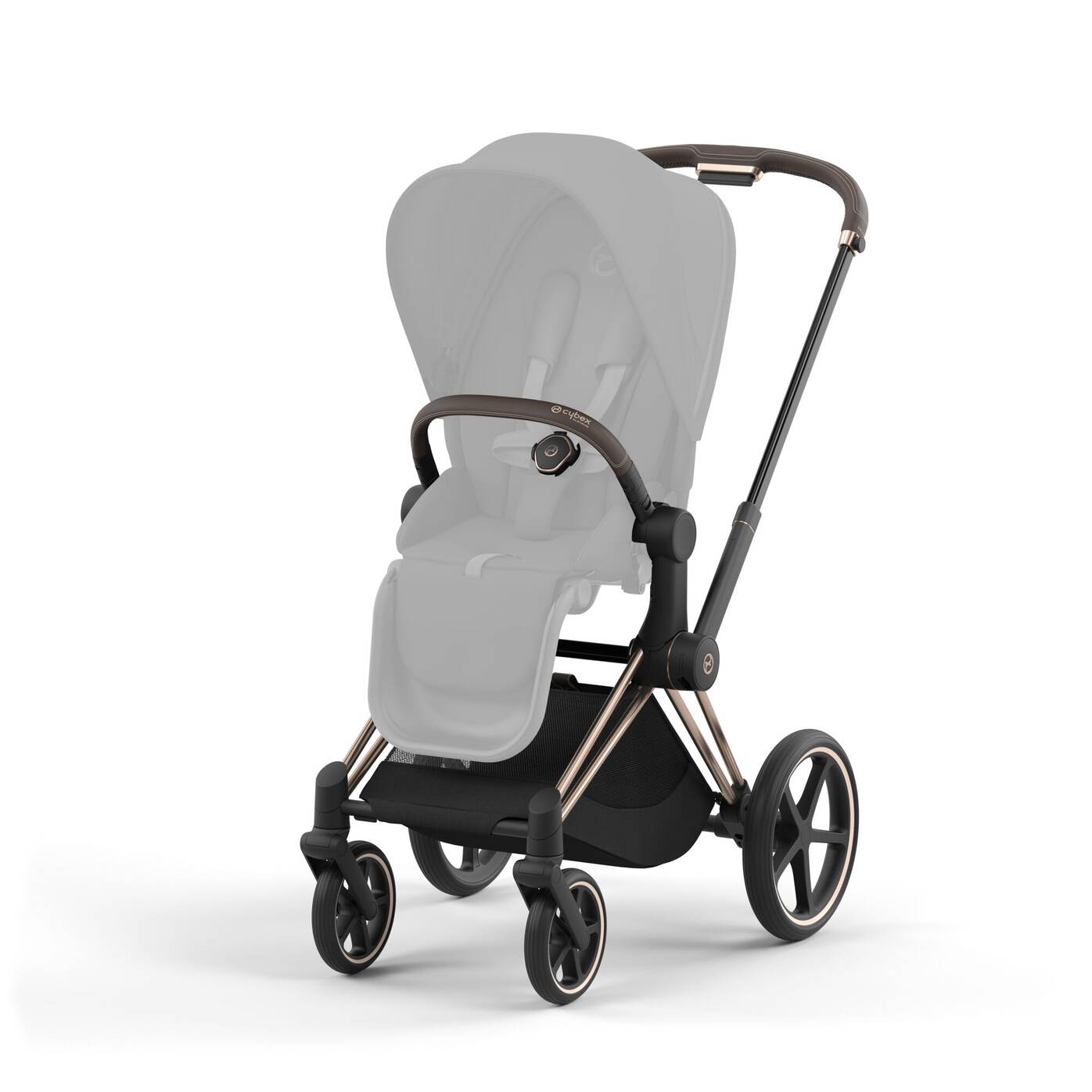 CYBEX PRIAM Set Gestell in Roségold - Sepia Black