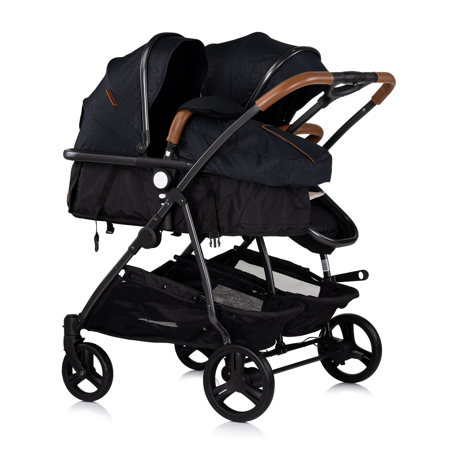 KINDERWAGEN FÜR ZWEI KINDER DUO SMART BLACK