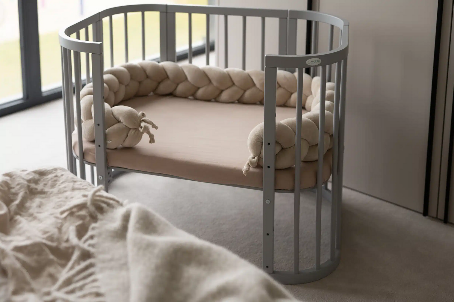 Bettnestchen - Beige 210cm (Velours)