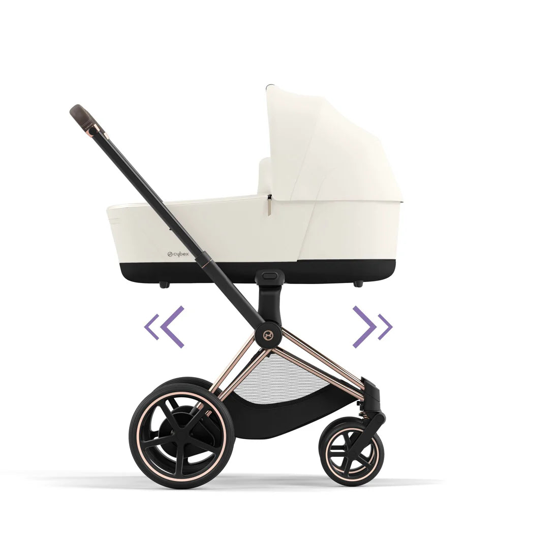 CYBEX e-PRIAM Set Gestell in Roségold - Off White