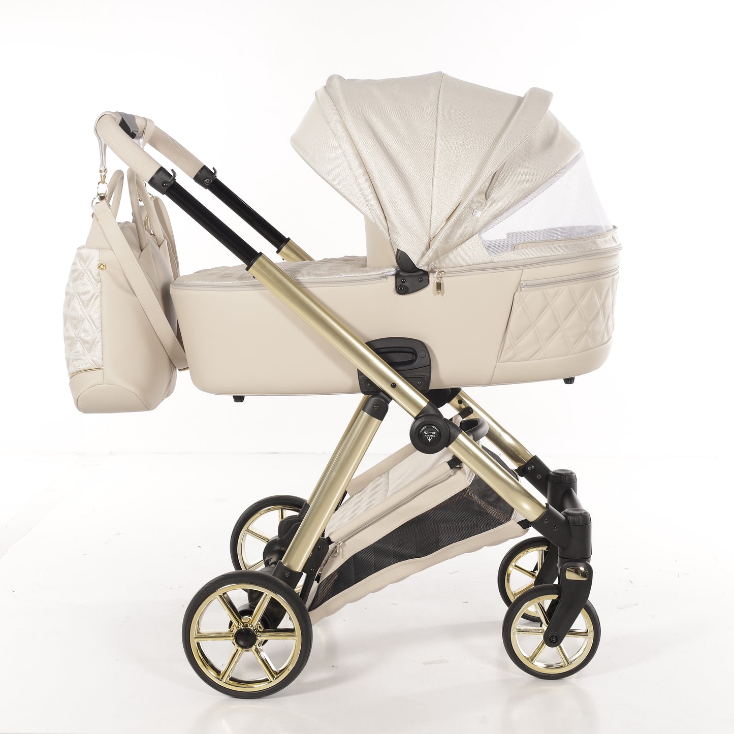JUNAMA ELLEGANTE LAME - BEIGE / GOLD