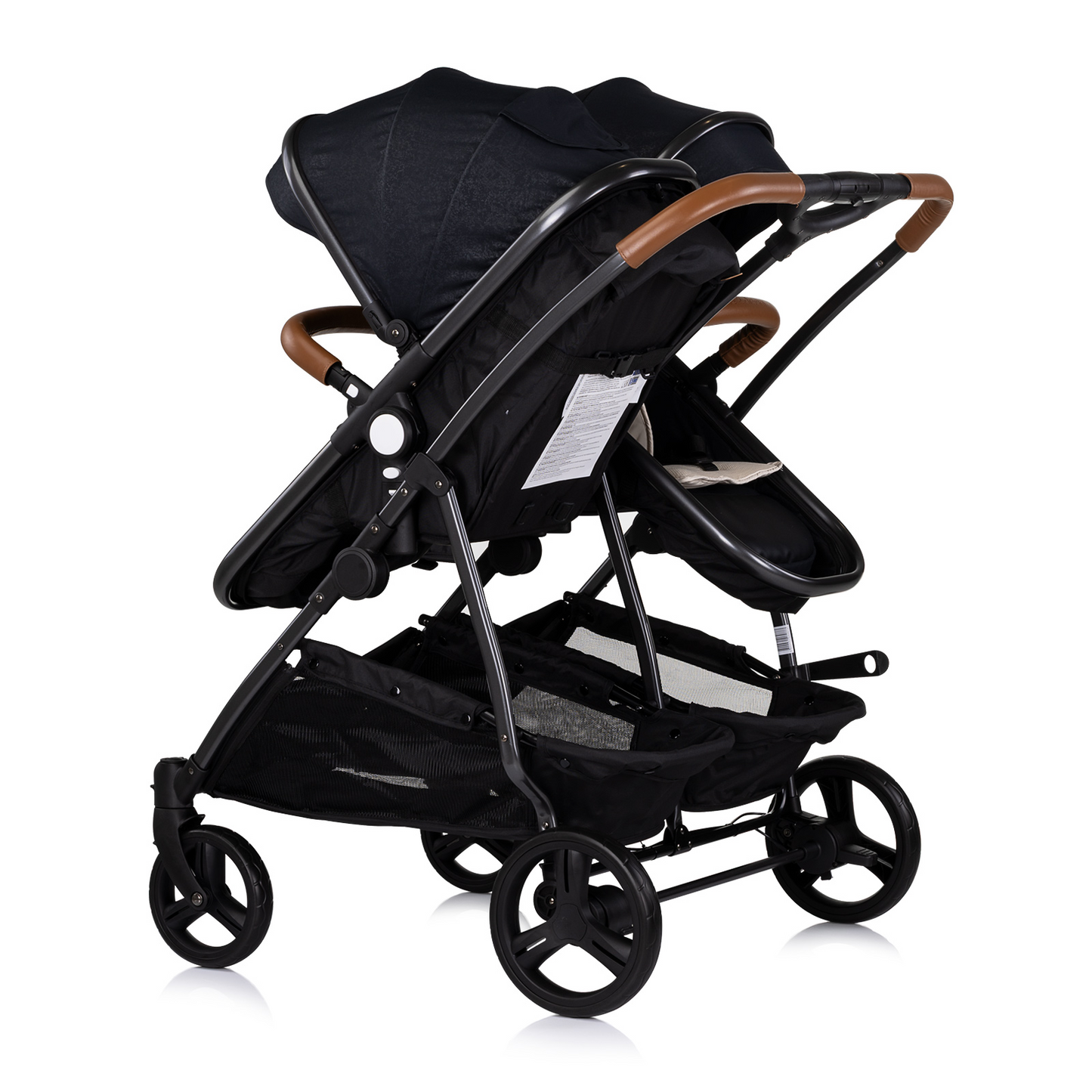 KINDERWAGEN FÜR ZWEI KINDER DUO SMART BLACK
