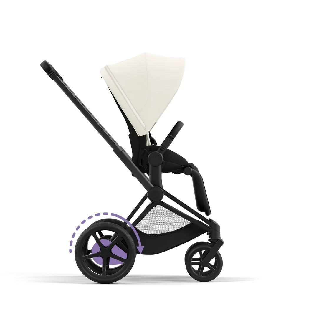 CYBEX e-PRIAM Set Gestell in Matt Black - Off White