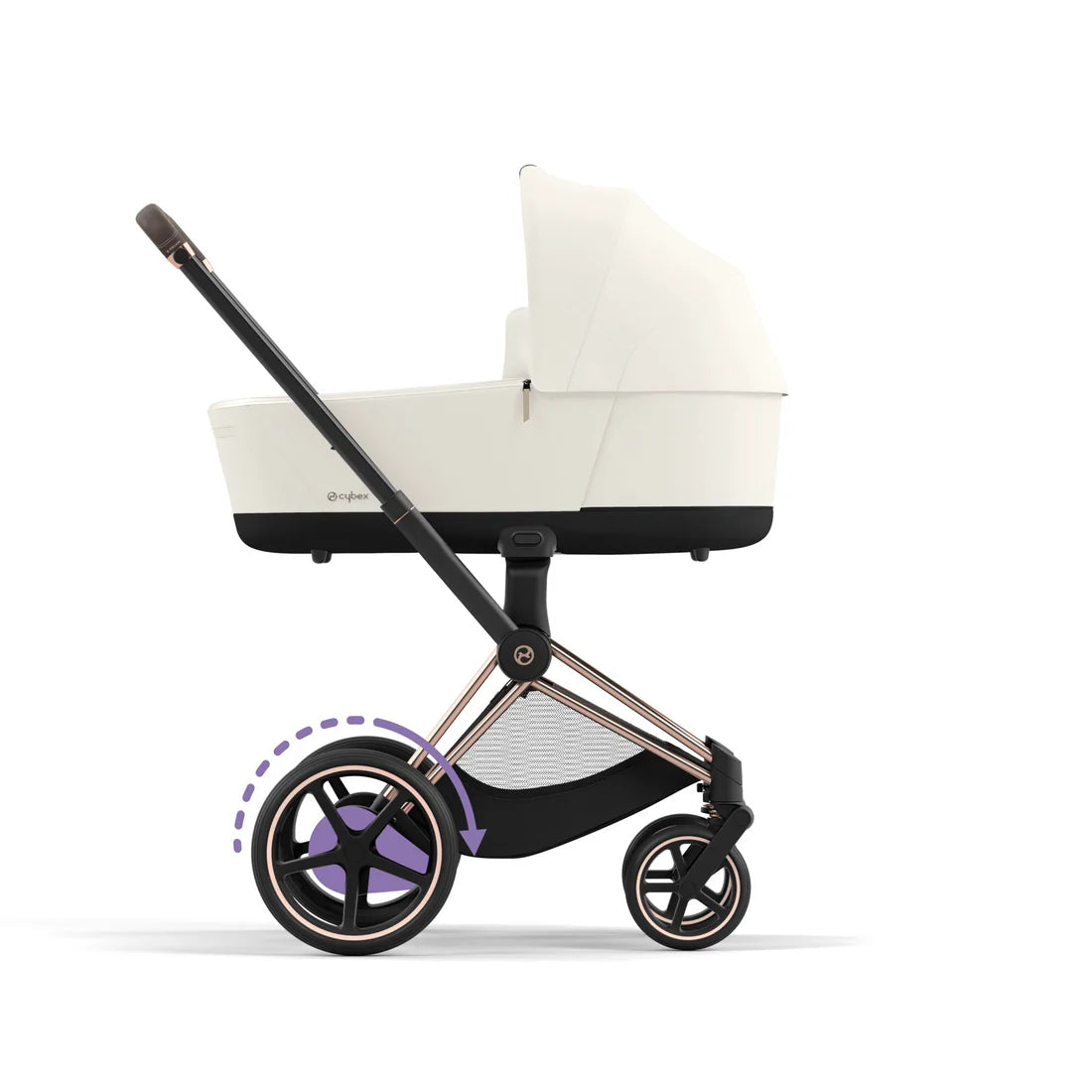 CYBEX e-PRIAM Set Gestell in Roségold - Off White