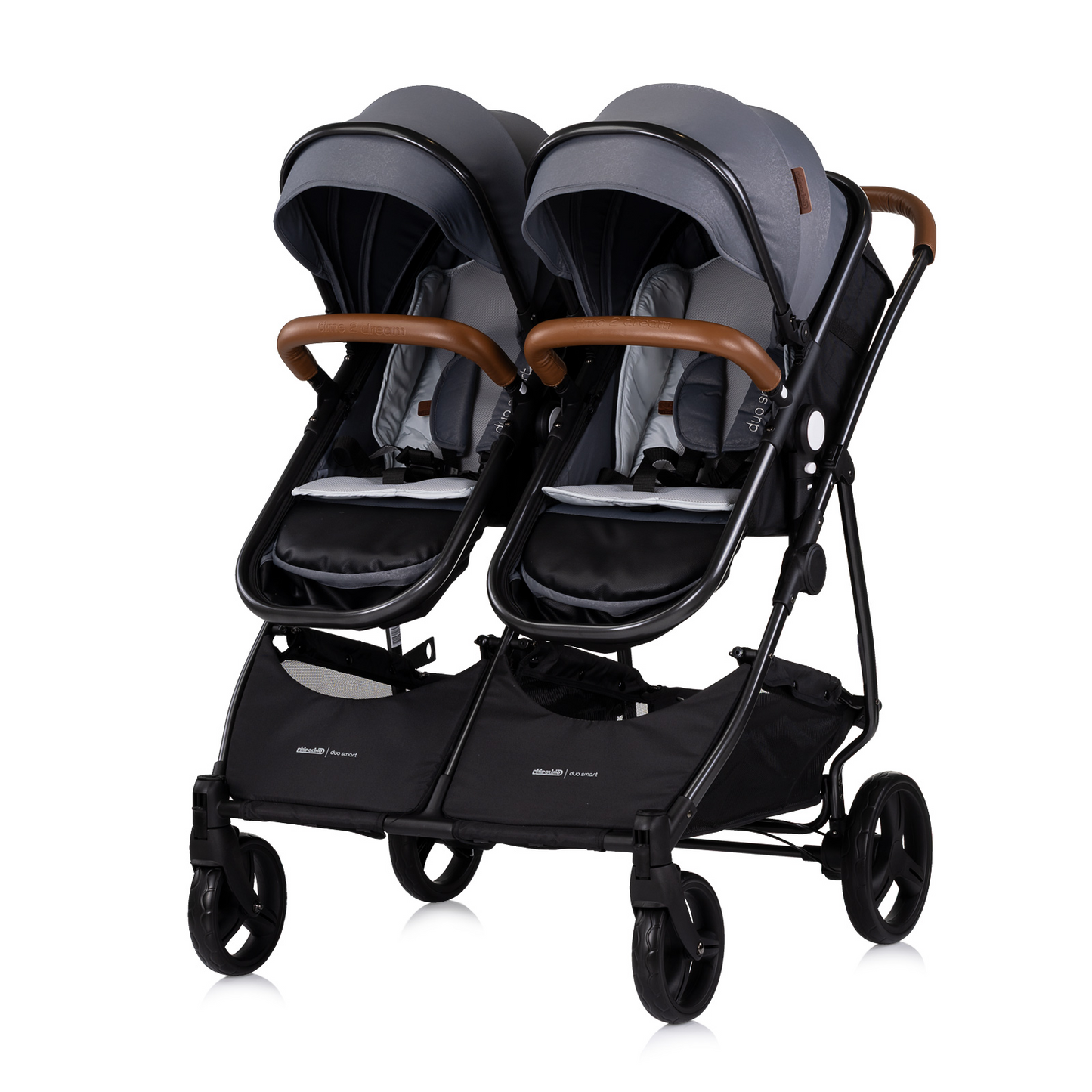 KINDERWAGEN FÜR ZWEI KINDER DUO SMART GREY