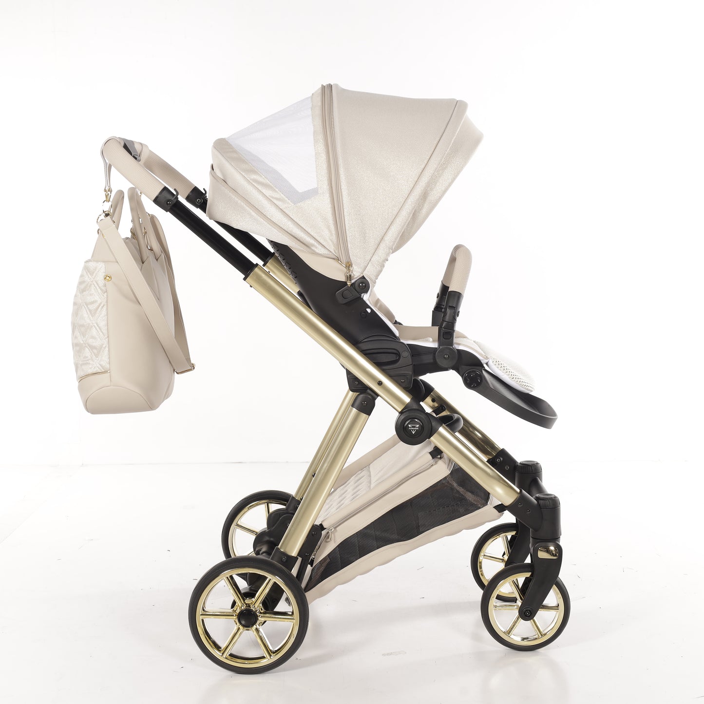 JUNAMA ELLEGANTE LAME - BEIGE / GOLD