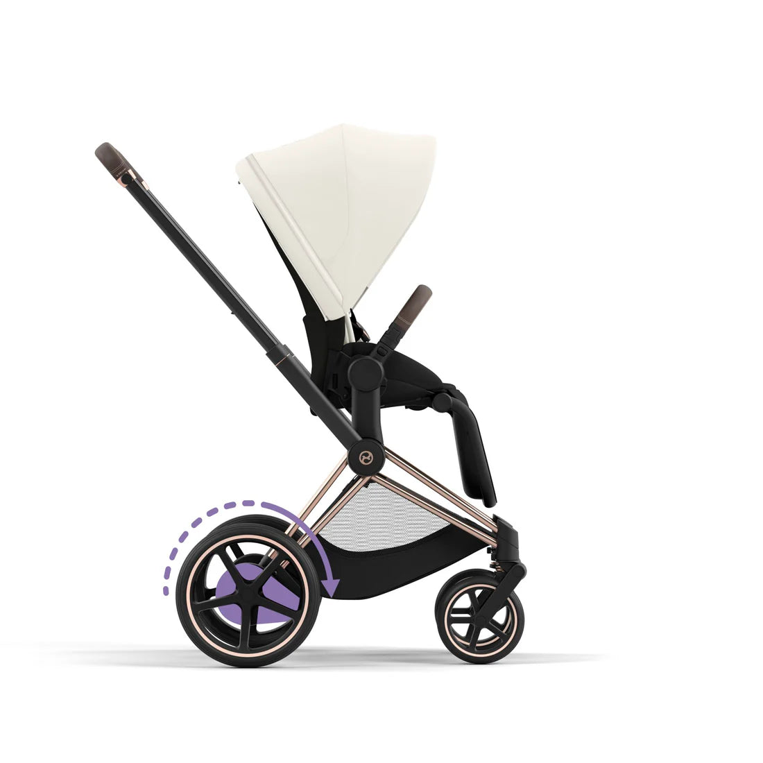CYBEX e-PRIAM Set Gestell in Roségold - Off White