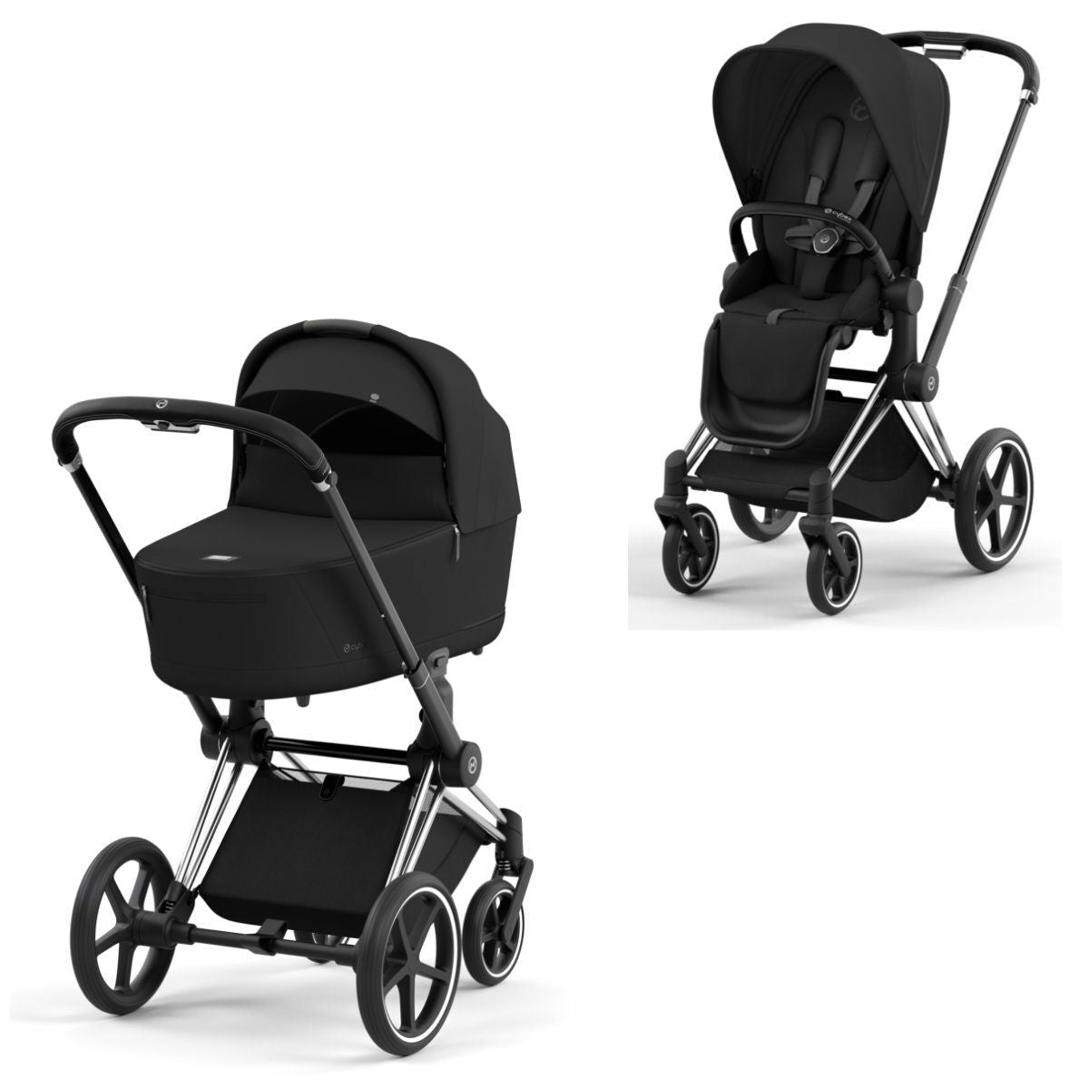 CYBEX PRIAM Set Gestell in Chrome Black - Sepia Black