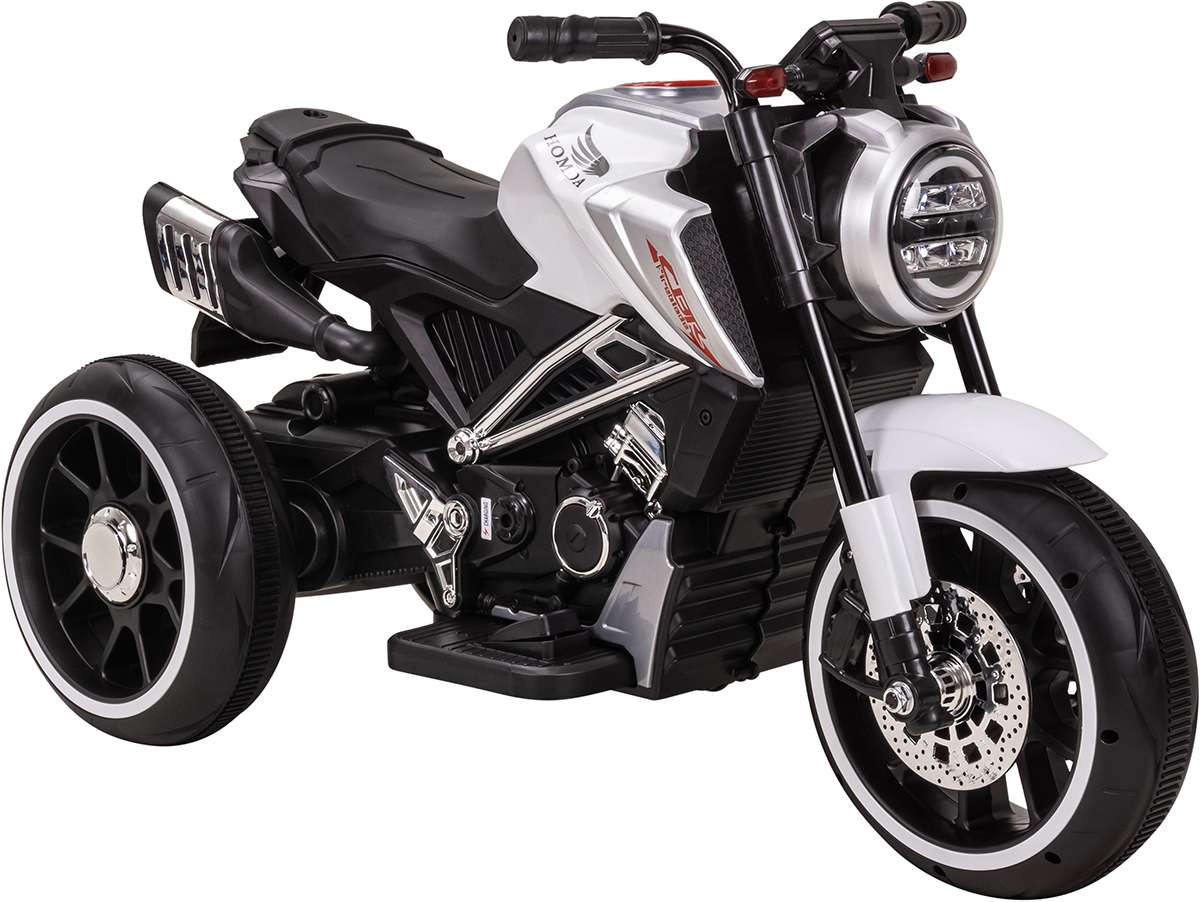 Kindermotorrad Cruiserbike, Motorsound, Bremsautomatik, 36 Watt, 2x 6 Volt, Hartplastikreifen, LED