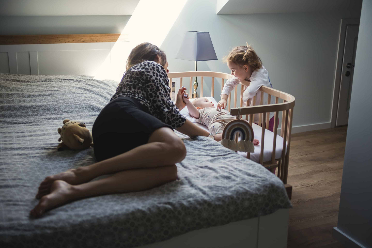 QUADRATISCHES BABYBETT - WALDIN NATUR
