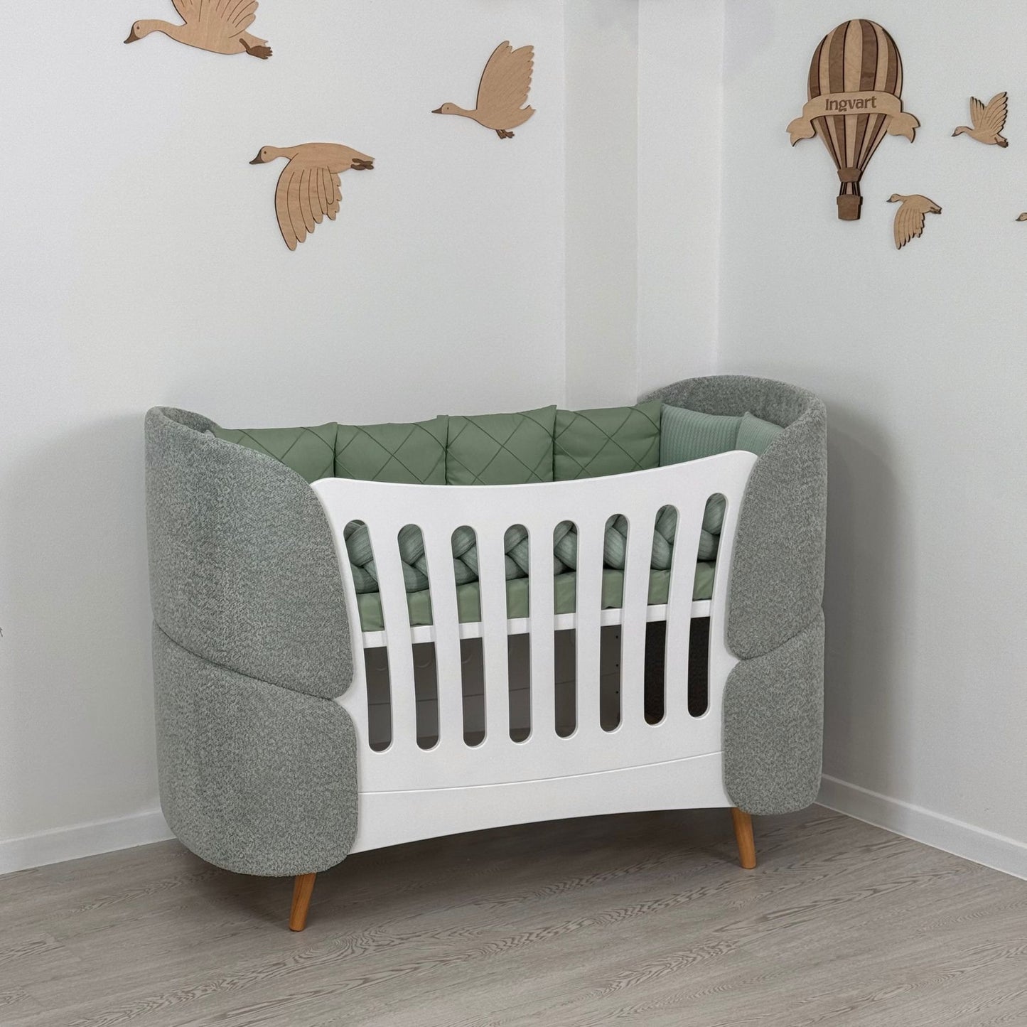 Fly Bed Boucle Eukalyptus-Kinderbett