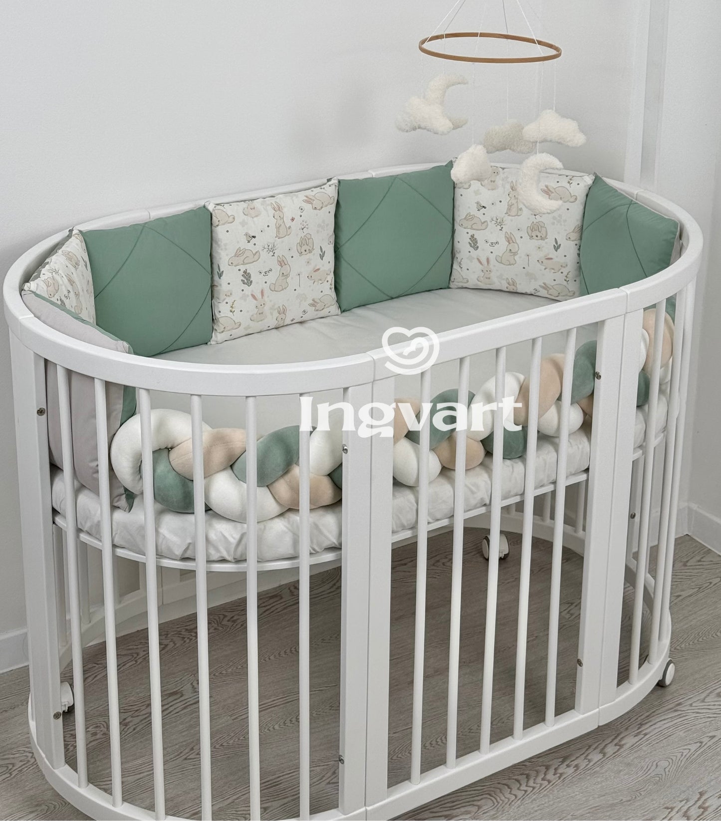 Wendbares Bettwäscheset „Sage Bunny“