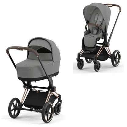 CYBEX PRIAM Set Gestell in Roségold - Mirage Grey