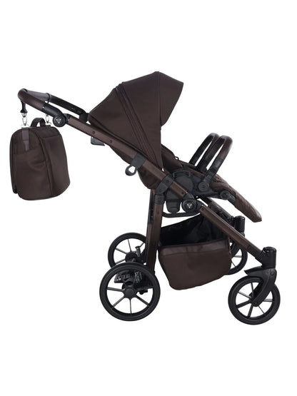 Zwillings-/Geschwisterwagen JUNAMA DUO V4 - CHOCOLATE
