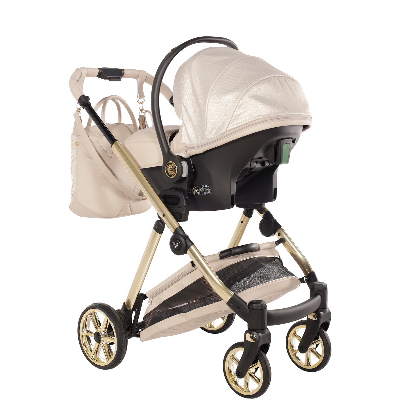 JUNAMA ELLEGANTE LAME - BEIGE / GOLD