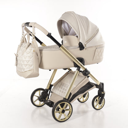 JUNAMA ELLEGANTE LAME - BEIGE / GOLD