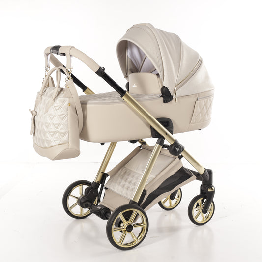 JUNAMA ELLEGANTE LAME - BEIGE / GOLD