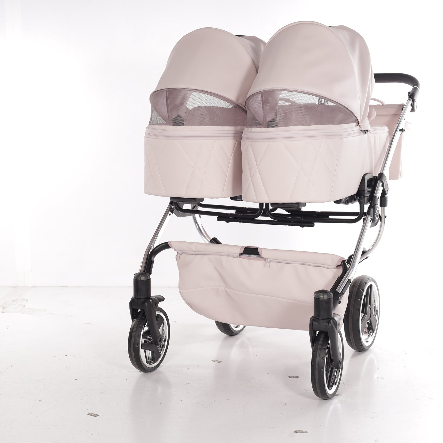 Zwillings-/Geschwisterwagen JUNAMA DUO V3 - ECO PINK