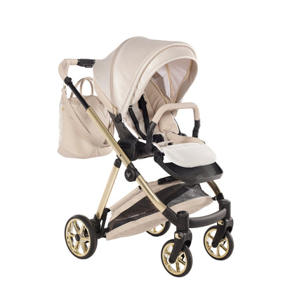 JUNAMA ELLEGANTE LAME - BEIGE / GOLD