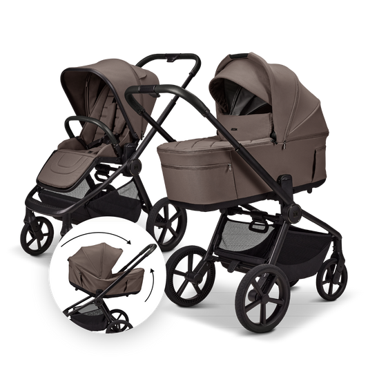 MOON 2in1 Kombikinderwagen RESEA Fold - Greige