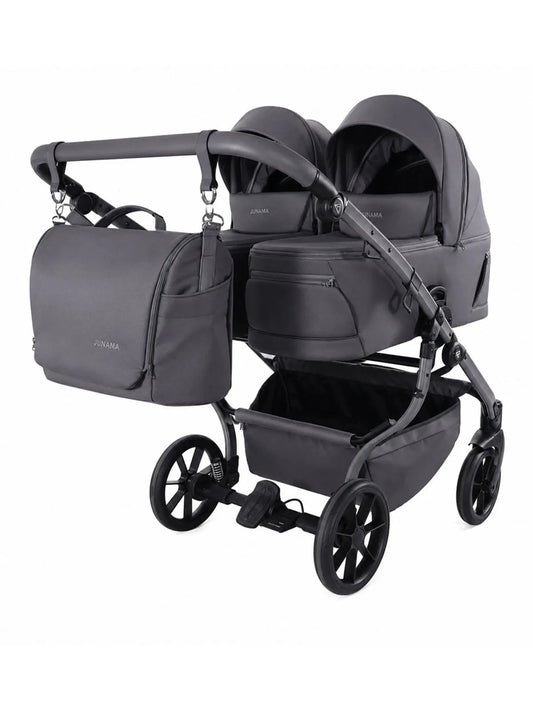 Zwillings-/Geschwisterwagen JUNAMA DUO V4 - GRAPHITE