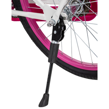Kinderfahrrad Daisy 20 Zoll, pink, V-Brake-Bremsen, Antirutschgriffe, Kettenschutz, Korb