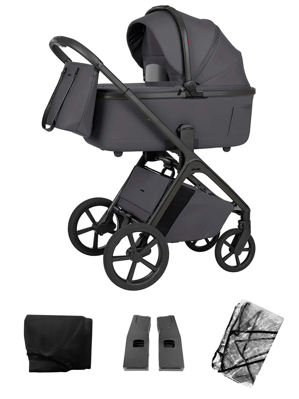 CARRELLO VECTOR F CRL-6700 - mit faltbarer BABYWANNE - AMPLE GREY